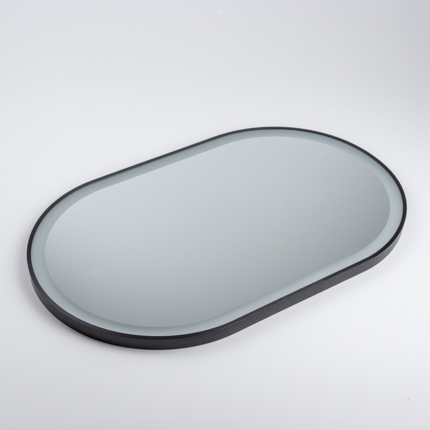 Brilagi - LED καθρέφτης μπάνιου CANZO LED/25W/230V 50x80 cm μαύρος IP44 CRI 90 ρυθμιζόμενος + CCT