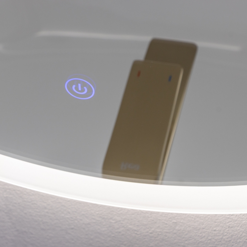 Brilagi - LED καθρέφτης μπάνιου CUNEO LED/19W/230V Ø 60 cm IP44 CRI 90, με ρύθμιση φωτεινότητας + CCT