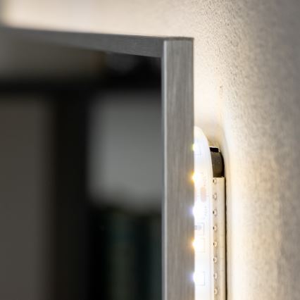 Brilagi - LED καθρέφτης μπάνιου DESIO LED/20W/230V 40x60 cm, ασημένιος, IP44, CRI 90, ρυθμιζόμενος + CCT