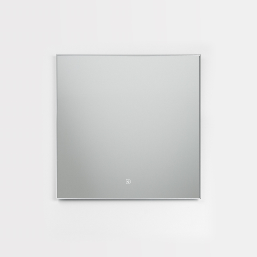 Brilagi - LED καθρέφτης μπάνιου DESIO LED/24W/230V 60x60 cm ασημί IP44 CRI 90 ρυθμιζόμενος + CCT