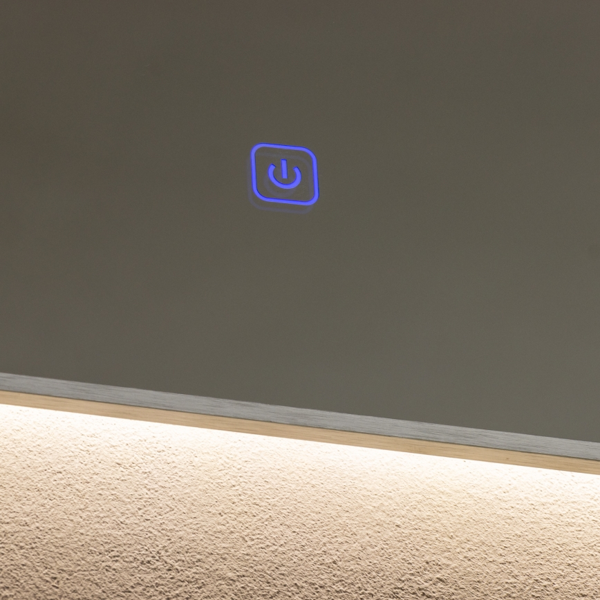 Brilagi - LED καθρέφτης μπάνιου DESIO LED/24W/230V 60x60 cm ασημί IP44 CRI 90 ρυθμιζόμενος + CCT