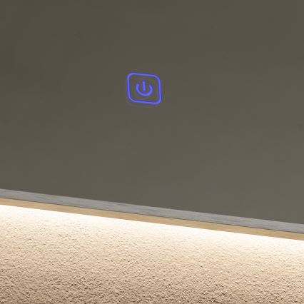 Brilagi - LED καθρέφτης μπάνιου DESIO LED/28W/230V 60x80 cm ασημί IP44 CRI 90 ρυθμιζόμενος + CCT