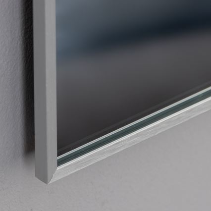 Brilagi - LED καθρέφτης μπάνιου DESIO LED/28W/230V 60x80 cm ασημί IP44 CRI 90 ρυθμιζόμενος + CCT
