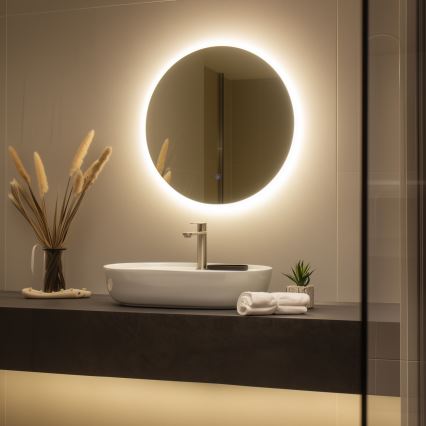 Brilagi - LED καθρέφτης μπάνιου LUNA LED/19W/230V διάμ. 60 cm IP44 CRI 90 ρυθμιζόμενος + CCT