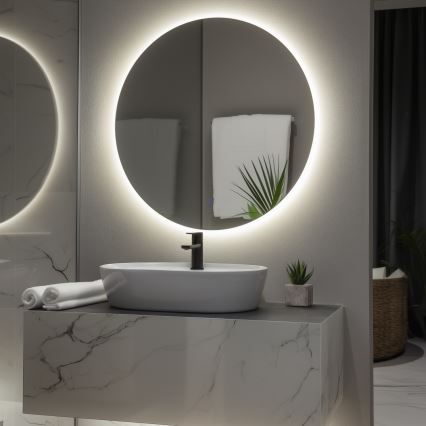 Brilagi - LED καθρέφτης μπάνιου LUNA LED/26W/230V διάμ. 80 cm IP44 CRI 90 ρυθμιζόμενος + CCT