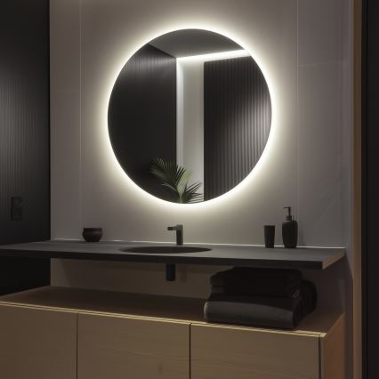 Brilagi - LED καθρέφτης μπάνιου LUNA LED/32W/230V διάμετρος 100 cm IP44 CRI 90 ρυθμιζόμενος +CCT