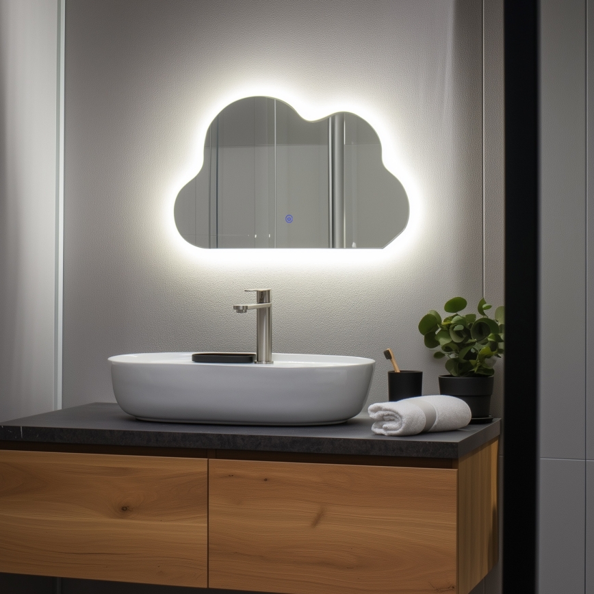 Brilagi - Καθρέφτης μπάνιου LED NUVOLA LED/19W/230V 37x60 cm IP44 CRI 90 ρυθμιζόμενος + CCT
