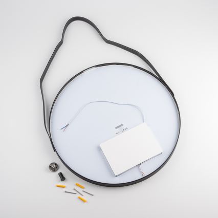 Brilagi - Καθρέφτης μπάνιου LED PALANZO LED/19W/230V pr. 60 cm μαύρος IP44 CRI 90 ρυθμιζόμενος + CCT