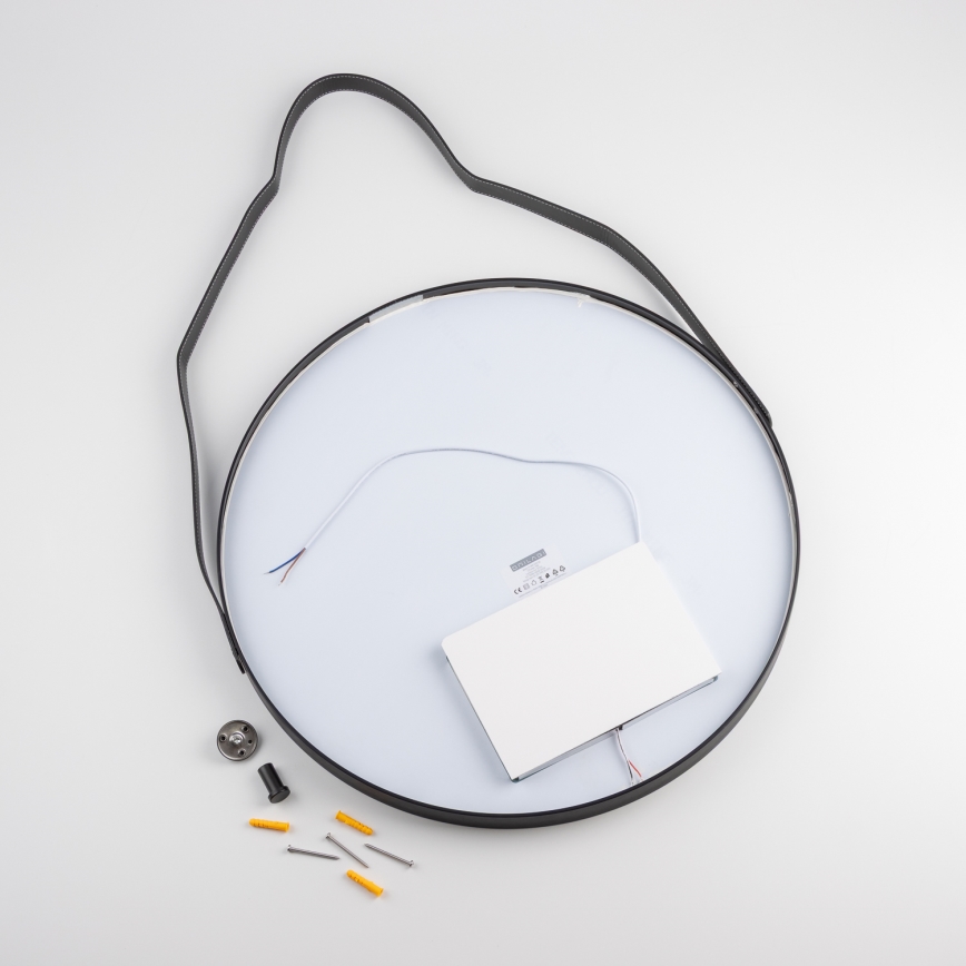 Brilagi - Καθρέφτης μπάνιου LED PALANZO LED/19W/230V pr. 60 cm μαύρος IP44 CRI 90 ρυθμιζόμενος + CCT