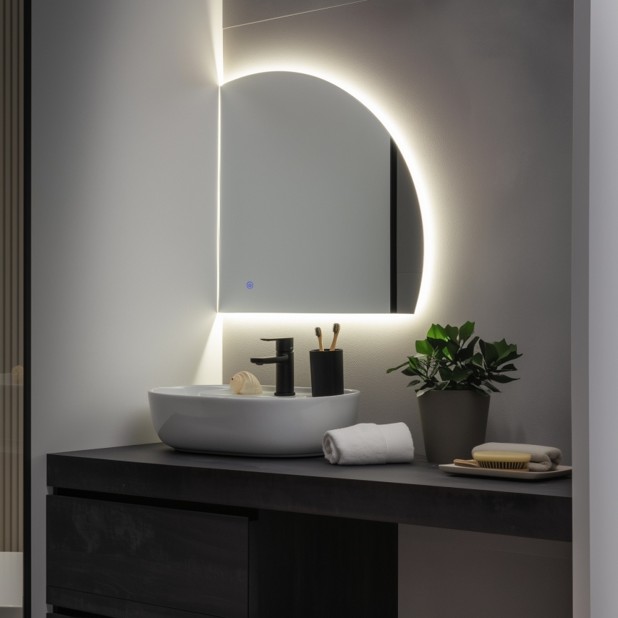 Brilagi - Καθρέφτης μπάνιου LED QUARTIERE LED/18W/230V 50x55 cm IP44 CRI 90 ρυθμιζόμενος + CCT