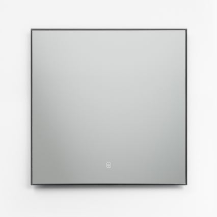 Brilagi - LED καθρέφτης μπάνιου SUELLO LED/24W/230V 60x60 cm μαύρος IP44 CRI 90 ρυθμιζόμενος + CCT