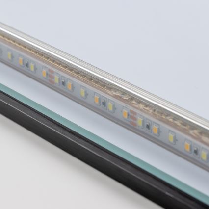 Brilagi - LED καθρέφτης μπάνιου SUELLO LED/24W/230V 60x60 cm μαύρος IP44 CRI 90 ρυθμιζόμενος + CCT