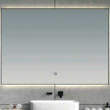 Brilagi - LED καθρέφτης μπάνιου SUELLO LED/28W/230V 60x80 cm μαύρος IP44 CRI 90 ρυθμιζόμενος + CCT