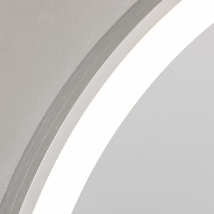 Brilagi - LED καθρέφτης μπάνιου TORINO LED/19W/230V Ø 60 cm ασημί IP44 CRI 90 ρυθμιζόμενος + CCT