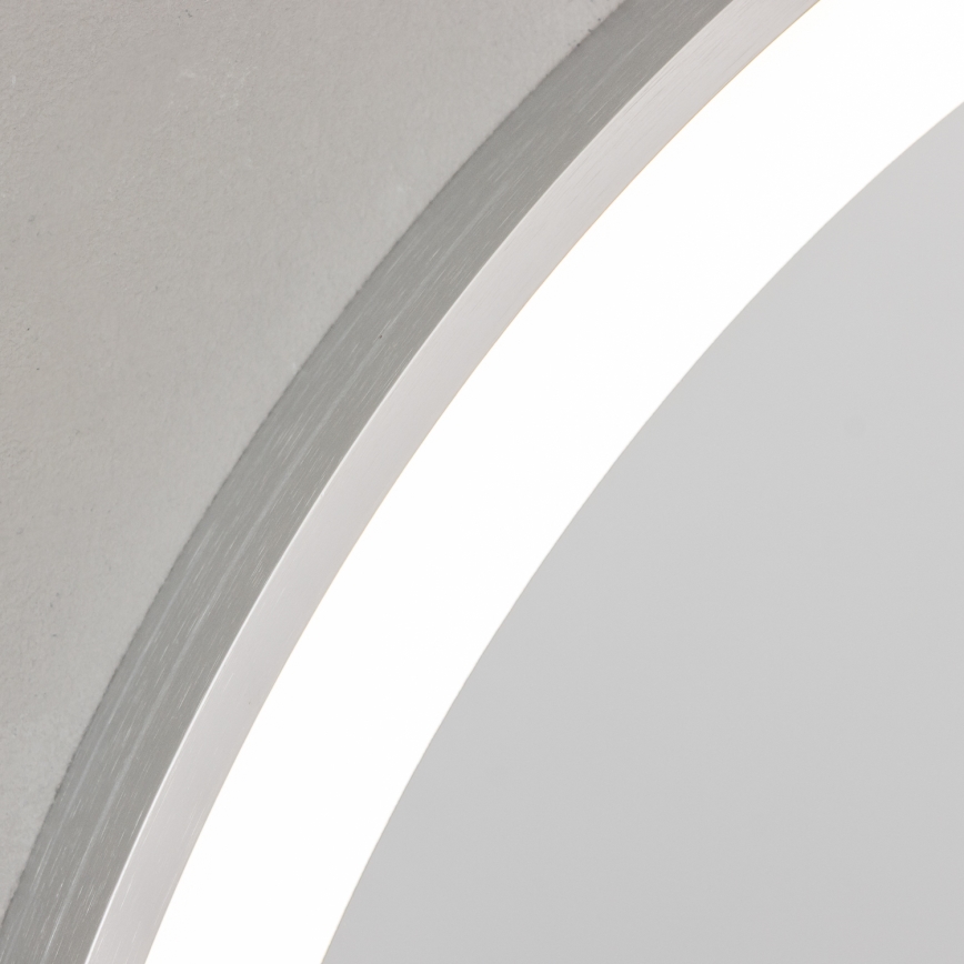 Brilagi - LED καθρέφτης μπάνιου TORINO LED/19W/230V Ø 60 cm ασημί IP44 CRI 90 ρυθμιζόμενος + CCT