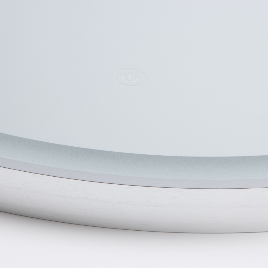 Brilagi - LED καθρέφτης μπάνιου TORINO LED/19W/230V Ø 60 cm ασημί IP44 CRI 90 ρυθμιζόμενος + CCT