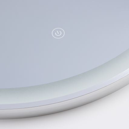 Brilagi - LED καθρέφτης μπάνιου TORINO LED/19W/230V Ø 60 cm ασημί IP44 CRI 90 ρυθμιζόμενος + CCT