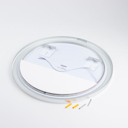 Brilagi - LED καθρέφτης μπάνιου TORINO LED/19W/230V Ø 60 cm ασημί IP44 CRI 90 ρυθμιζόμενος + CCT