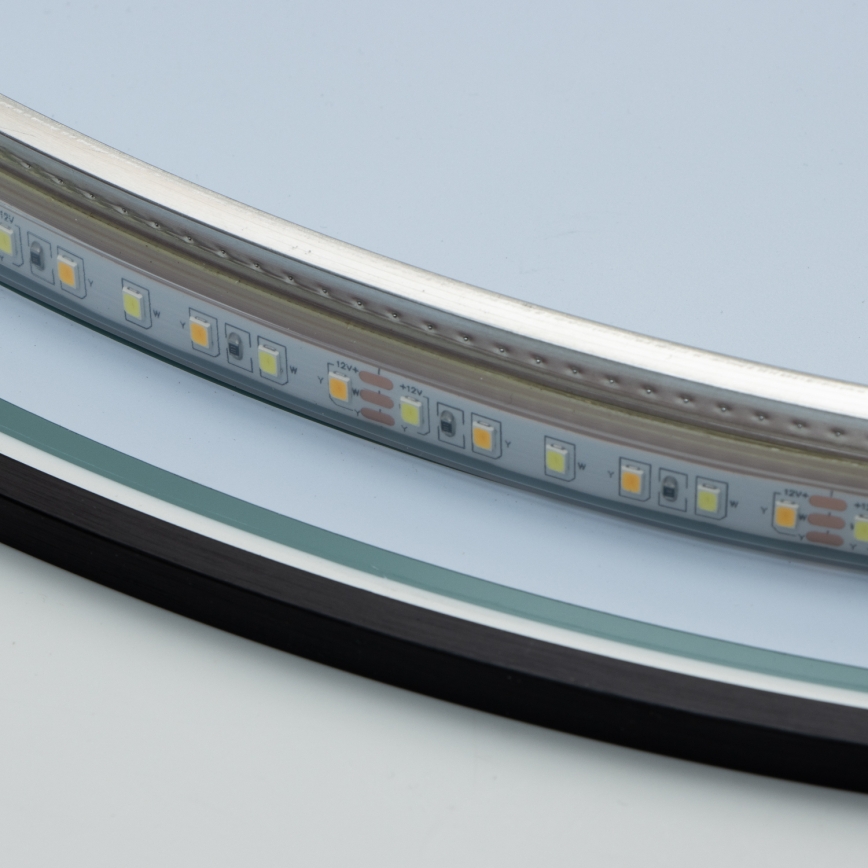 Brilagi - Καθρέφτης μπάνιου LED VENA BLACK LED/19W/230V διάμ. 60 εκ. IP44 CRI 90 ρυθμιζόμενος + CCT