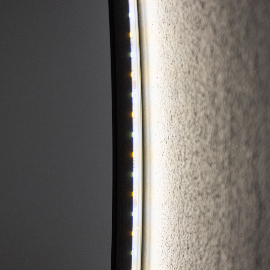 Brilagi - LED Καθρέφτης μπάνιου VENA BLACK LED/26W/230V pr. 80 cm IP44 CRI 90 με ρύθμιση φωτεινότητας + CCT