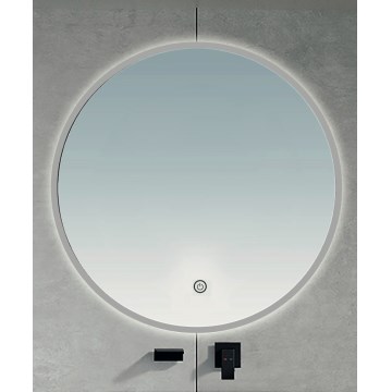 BRILAGI - LED Καθρέφτης μπάνιου VENA SILVER LED/19W/230V Ø 60 cm IP44 CRI 90 ρυθμιζόμενος + CCT