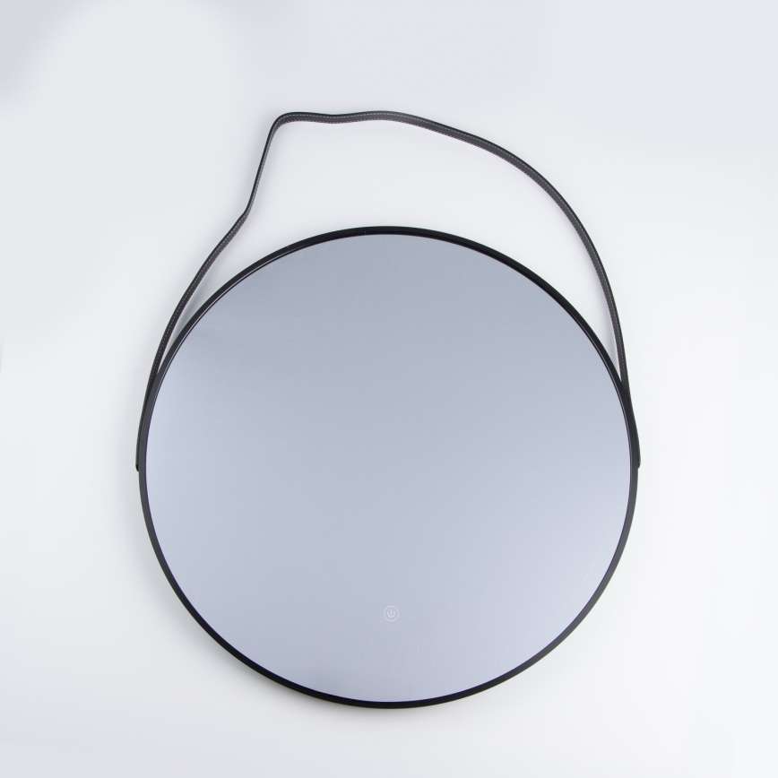 Brilagi - LED καθρέφτης μπάνιου VERESE LED/19W/230V Ø 60 cm μαύρος IP44 CRI 90 ρυθμιζόμενος + CCT