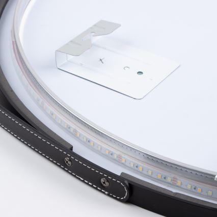 Brilagi - LED καθρέφτης μπάνιου VERESE LED/19W/230V Ø 60 cm μαύρος IP44 CRI 90 ρυθμιζόμενος + CCT