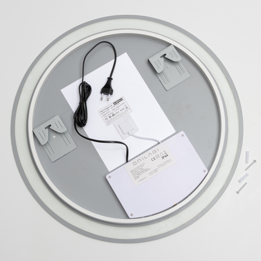 Brilagi - LED θερμαινόμενος καθρέφτης μπάνιου AVA ECO LED/11,5W/230V διάμ. 60 cm IP44 CRI 90 ρυθμιζόμενος + CCT