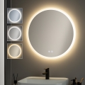 BRILAGI - LED καθρέφτης μπάνιου με θέρμανση CLARA ECO LED/12W/230V Ø 60 εκ. IP44 CRI 90 ρυθμιζόμενης φωτεινότητας + CCT
