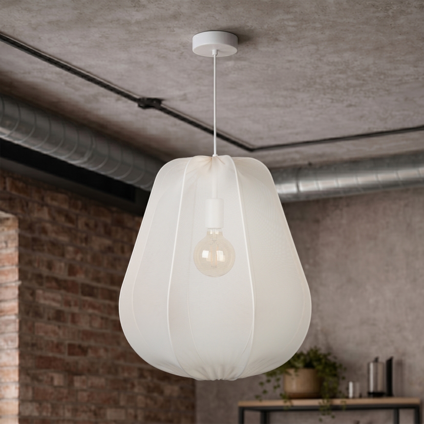 Brilagi - LED κρεμαστό φωτιστικό ARVEN με καλώδιο 1xE27/8W/230V Ø 37 cm λευκό
