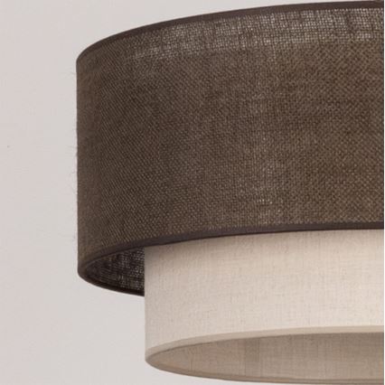 Brilagi - LED κρεμαστό φωτιστικό BOHO ECO με καλώδιο 1xE27/10W/230V Ø 40 cm καφέ/εκρού