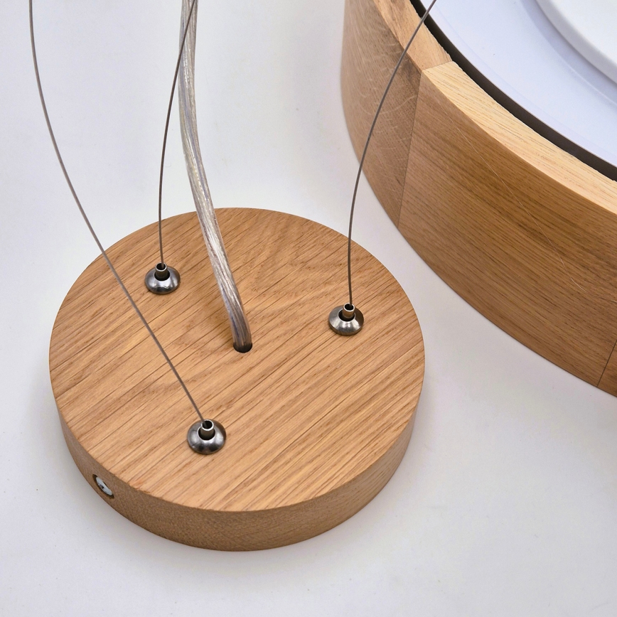 Brilagi - LED Κρεμαστό Φωτιστικό CARVALHO 2xE27/15W/230V Δρυς Ø 37 cm