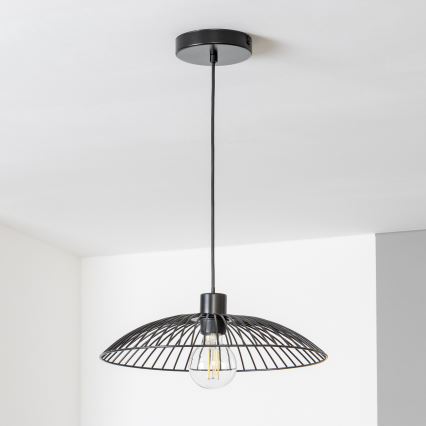 Brilagi - LED κρεμαστό φωτιστικό CERIA WIRE 1xE27/40W/230V Ø 26 cm μαύρο