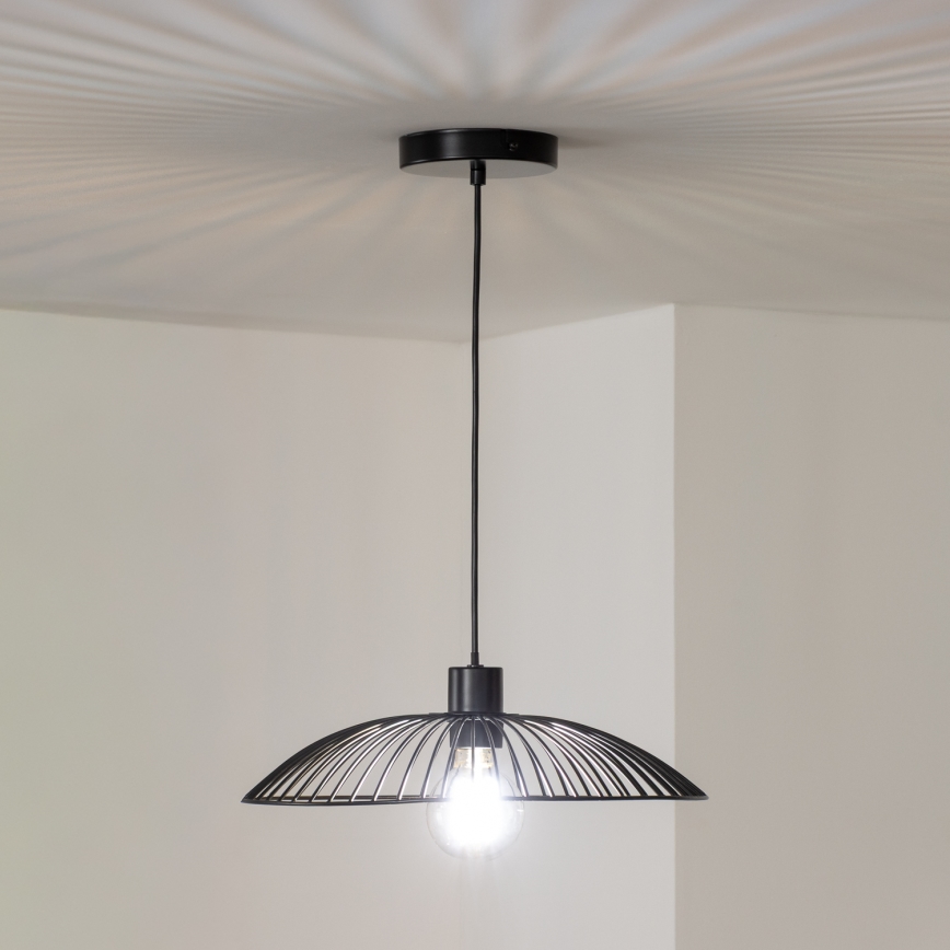 Brilagi - LED κρεμαστό φωτιστικό CERIA WIRE 1xE27/40W/230V Ø 26 cm μαύρο