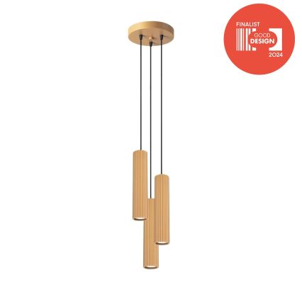Brilagi - LED κρεμαστό φωτιστικό CRESTO με καλώδιο 3xGU10/10W/230V, χρυσό