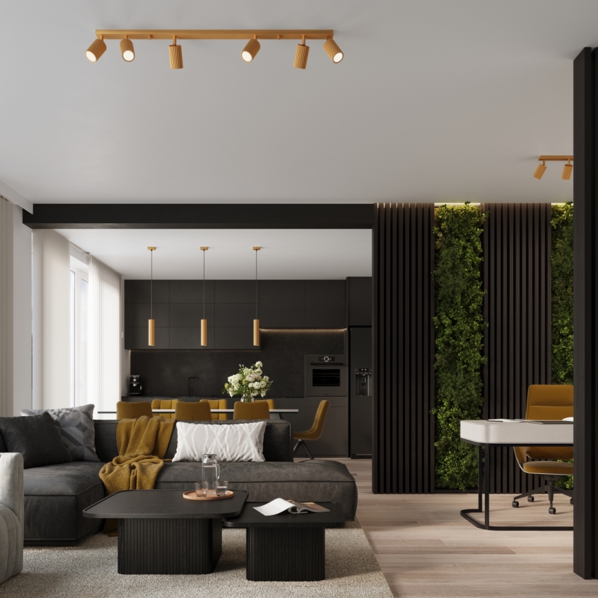 Brilagi - LED κρεμαστό φωτιστικό CRESTO με καλώδιο ανάρτησης 1xGU10/10W/230V χρυσό