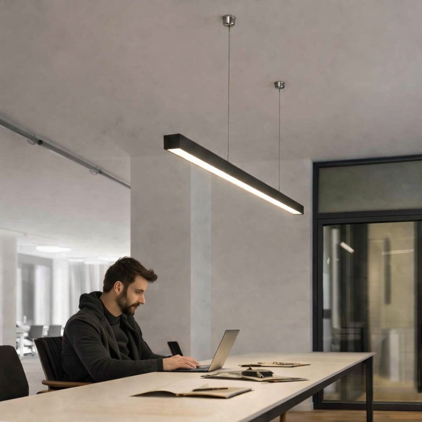 Brilagi - Κρεμαστό φωτιστικό LED FULLDAY LED/30/40/50W/230V 2700/4000/6000K 150 cm μαύρο