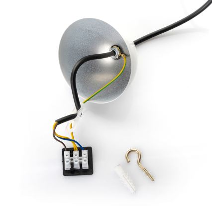 Brilagi - LED κρεμαστό φωτιστικό METALO σε καλώδιο 1xE27/40W/230V, διάμ. 40 cm λευκό/χαλκό