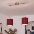 Brilagi - LED κρεμαστό φωτιστικό NUBILA 2xE27/60W/230V πομπηϊκό κόκκινο