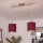 Brilagi - LED κρεμαστό φωτιστικό NUBILA 2xE27/60W/230V πομπηϊκό κόκκινο
