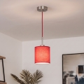 Brilagi - LED κρεμαστό φωτιστικό NUBILA με καλώδιο, 1xE27/60W/230V, Ø 14 cm, κόκκινο