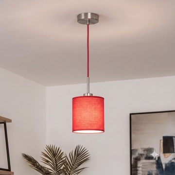 Brilagi - LED κρεμαστό φωτιστικό NUBILA με καλώδιο, 1xE27/60W/230V, Ø 14 cm, κόκκινο