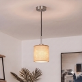 Brilagi - LED κρεμαστό φωτιστικό NUBILA με καλώδιο, 1xE27/60W/230V, Ø 14 cm, μαύρο/ανοιχτό καφέ