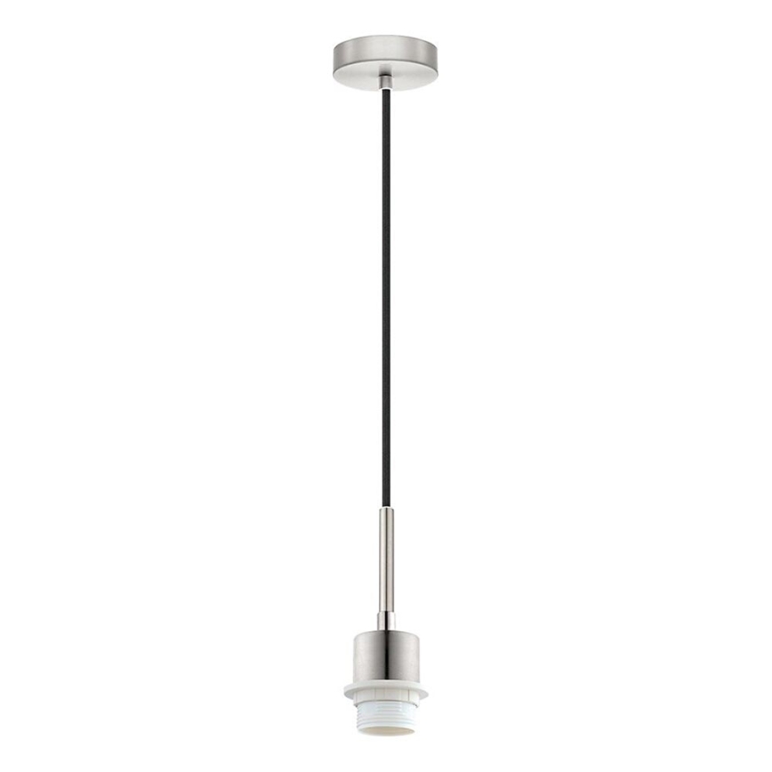 Brilagi - LED κρεμαστό φωτιστικό NUBILA με καλώδιο, 1xE27/60W/230V, Ø 14 cm, μαύρο/ανοιχτό καφέ