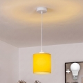 BRILAGI - LED κρεμαστό φωτιστικό NUBILA με καλώδιο 1xE27/60W/230V Ø 14 εκ. λευκό/κίτρινο