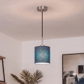 Brilagi - LED κρεμαστό φωτιστικό NUBILA με καλώδιο 1xE27/60W/230V διάμ. 14 cm μαύρο/σκούρο μπλε