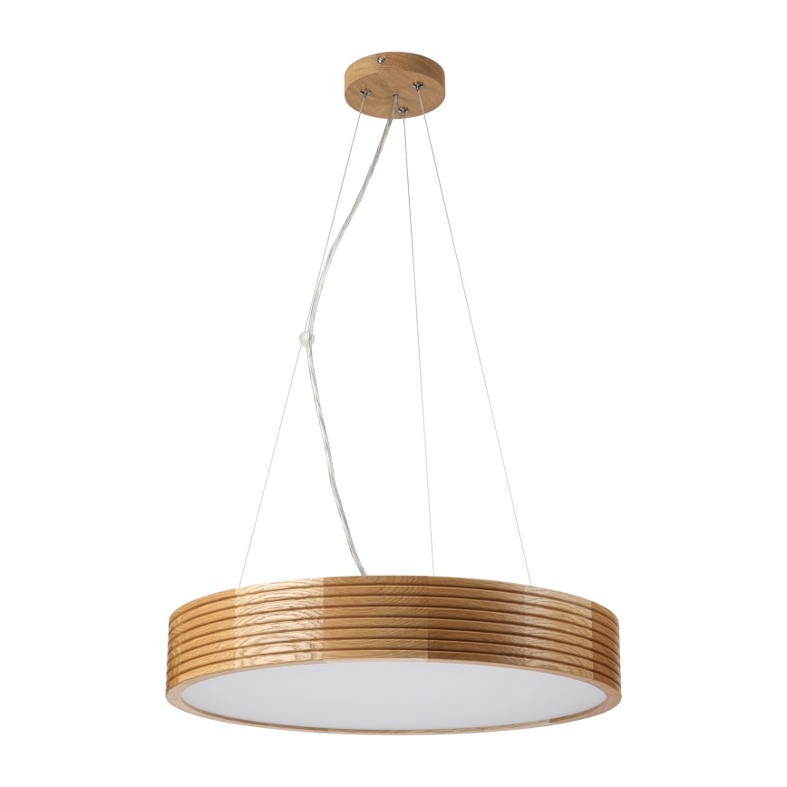 Brilagi - LED κρεμαστό φωτιστικό σε καλώδιο CARVALHO MODERN 3xE27/60W/230V δρυς Ø 47,5 εκ.