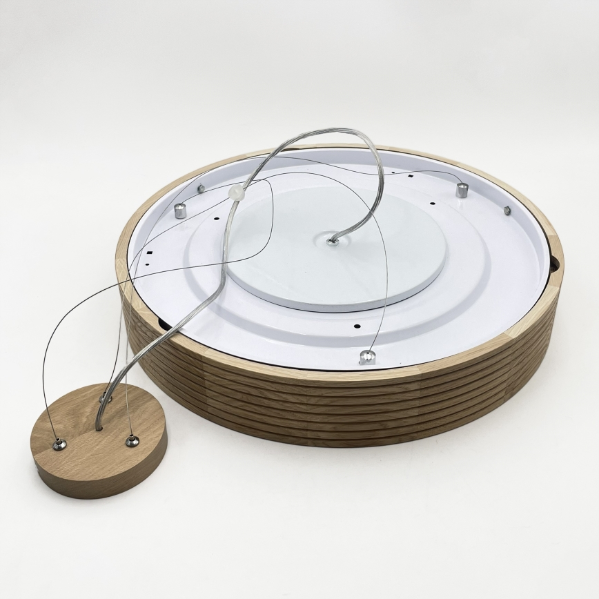 Brilagi - LED κρεμαστό φωτιστικό σε καλώδιο CARVALHO MODERN 3xE27/60W/230V δρυς Ø 47,5 εκ.