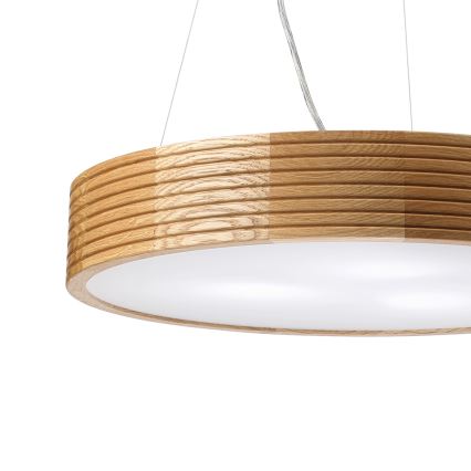 Brilagi - LED κρεμαστό φωτιστικό σε καλώδιο CARVALHO MODERN 3xE27/60W/230V δρυς Ø 47,5 εκ.