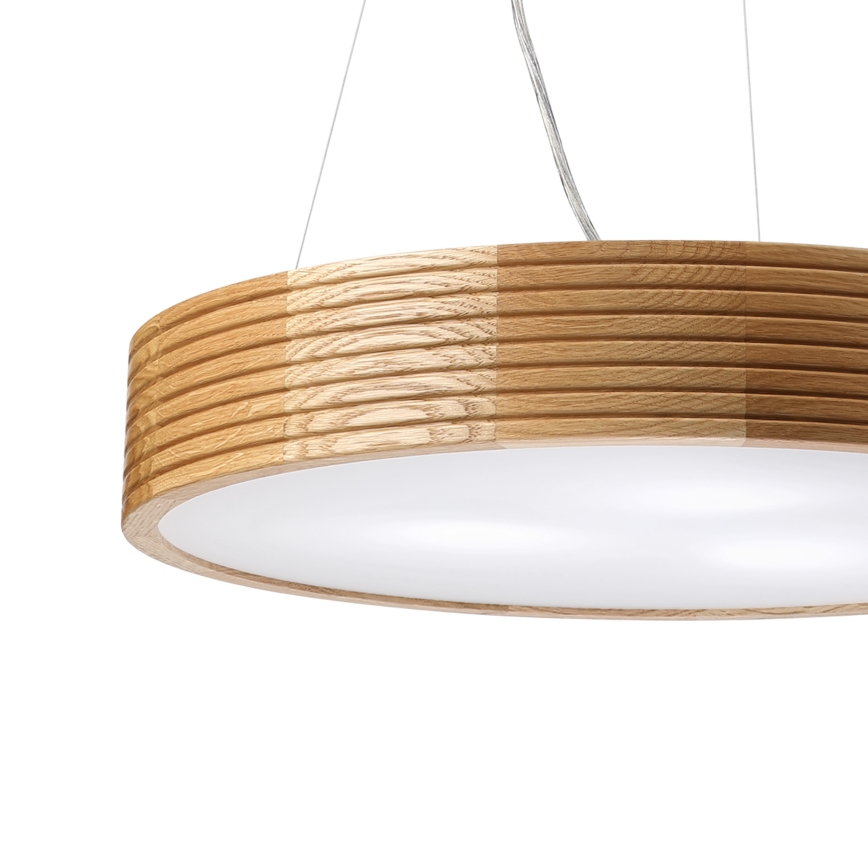 Brilagi - LED κρεμαστό φωτιστικό σε καλώδιο CARVALHO MODERN 3xE27/60W/230V δρυς Ø 47,5 εκ.